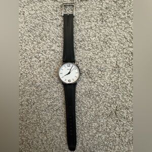 DKNY Classic Black Leather Watch